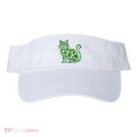 St Patrick's Day Lucky Shamrock Clover Cat Visor thumb 0