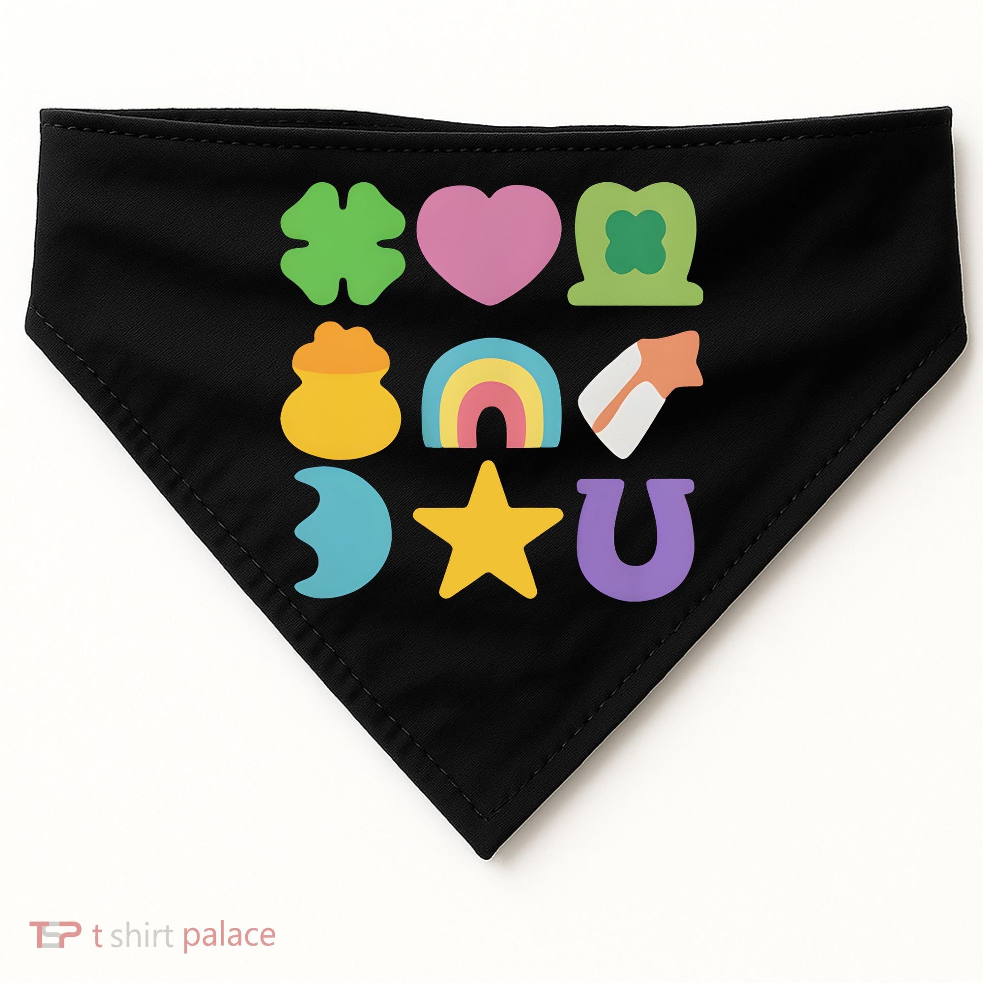 St Patricks Day Lucky Charm USA-Made Doggie Bandana