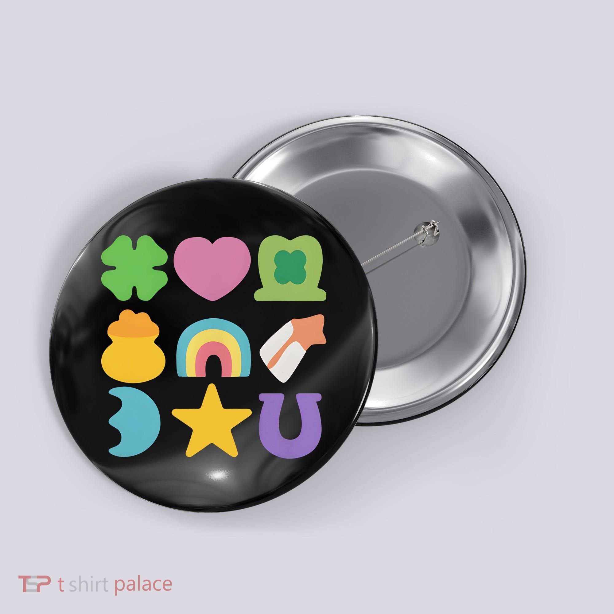 St Patricks Day Lucky Charm Button