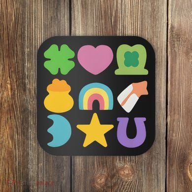 St Patricks Day Lucky Charm Coaster