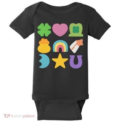 St Patricks Day Lucky Charm Baby Bodysuit