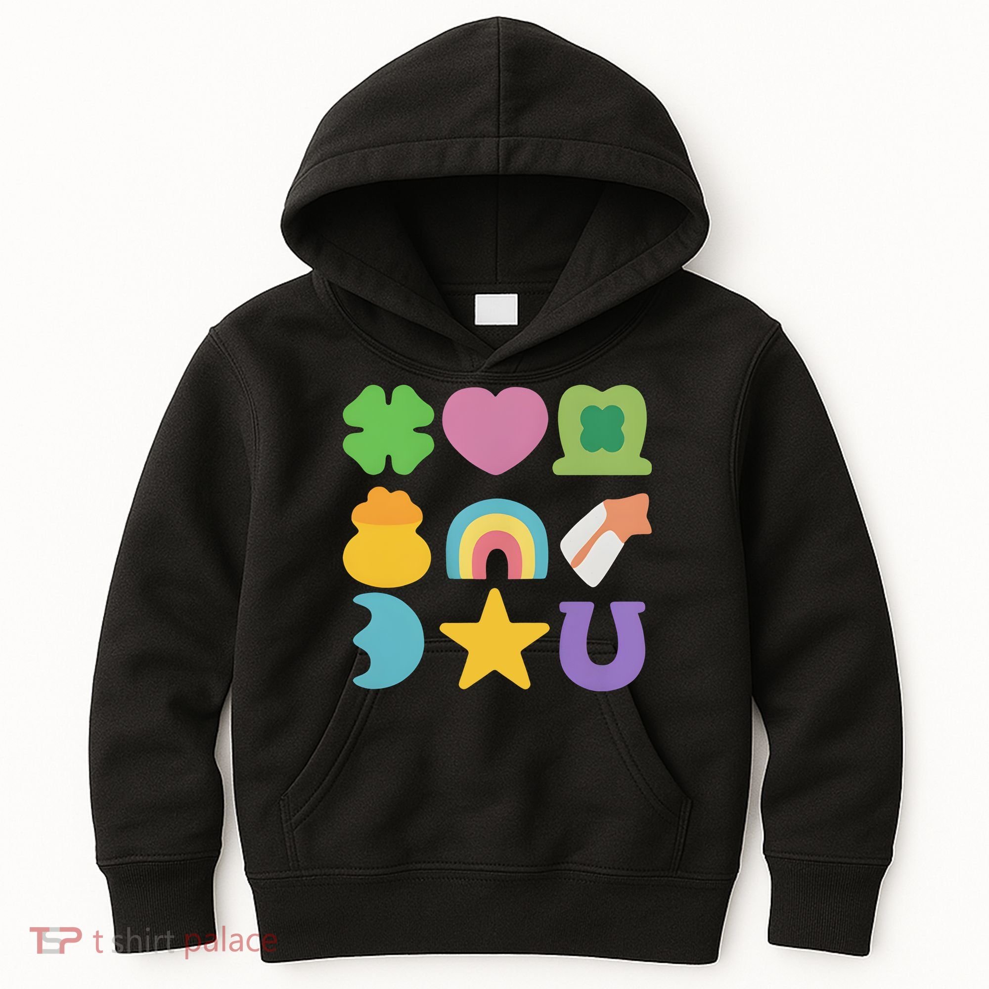 St Patricks Day Lucky Charm Kids Hoodie