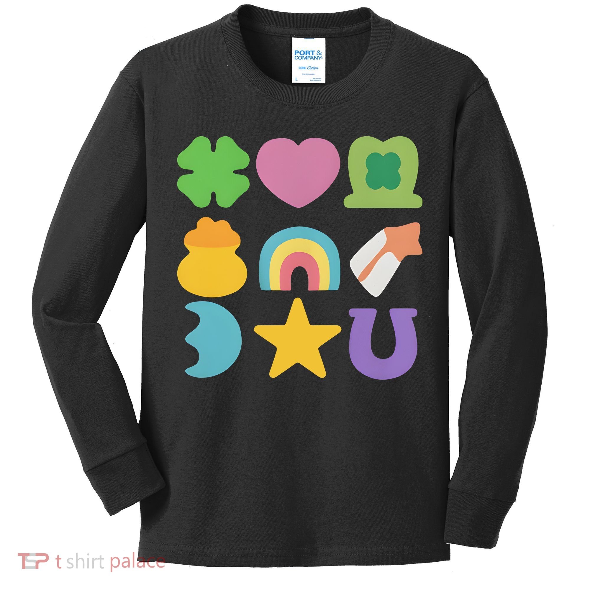 St Patricks Day Lucky Charm Kids Long Sleeve Shirt
