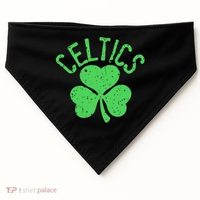 St Patrick's Day Celtics Lucky Shamrock Clover USA-Made Doggie Bandana