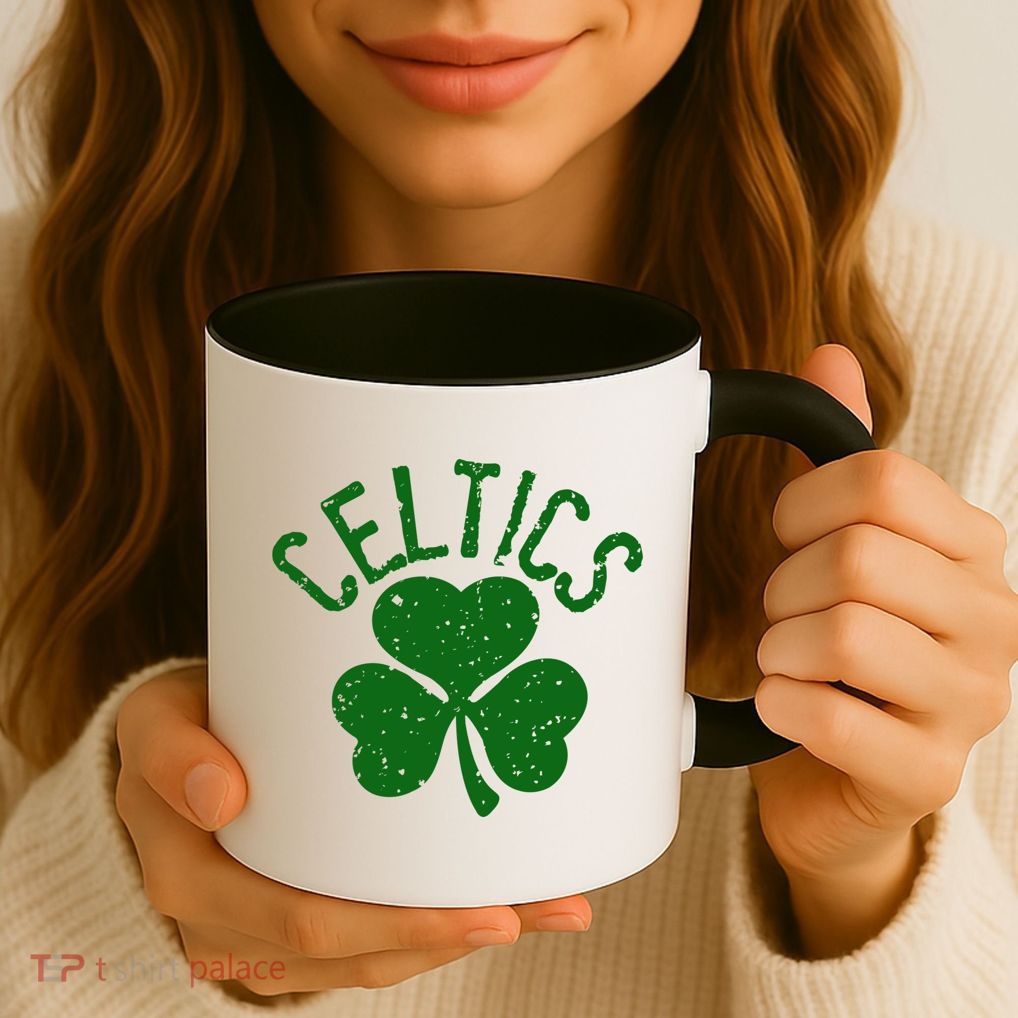 St Patrick's Day Celtics Lucky Shamrock Clover Coffee Mug