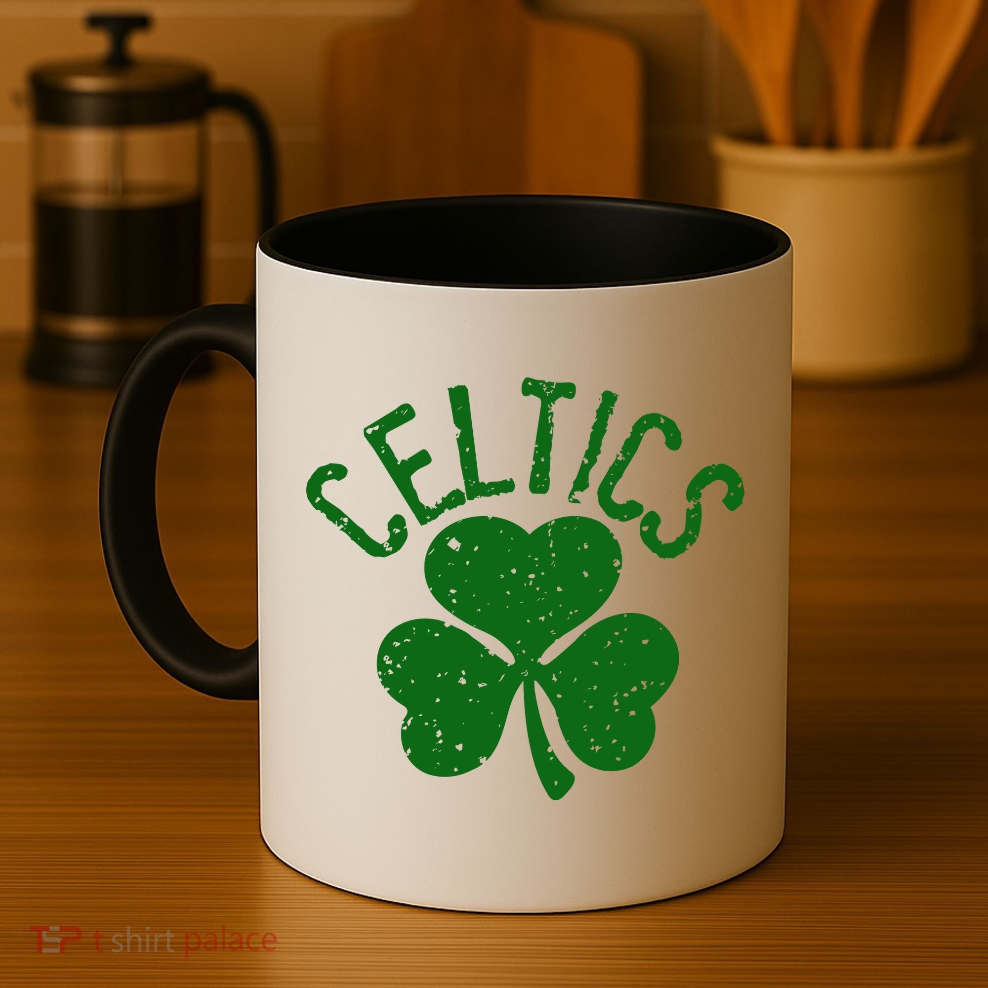St Patrick's Day Celtics Lucky Shamrock Clover Coffee Mug