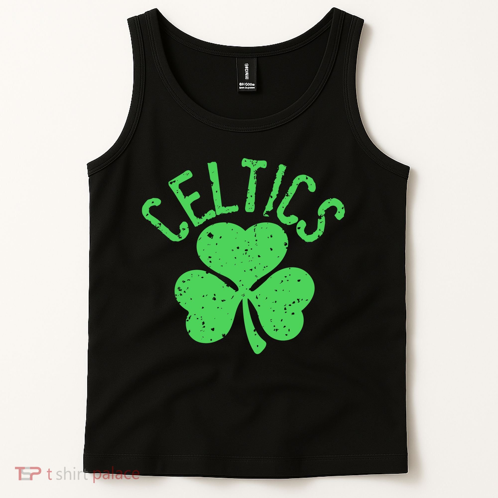 St Patrick's Day Celtics Lucky Shamrock Clover Tank Top