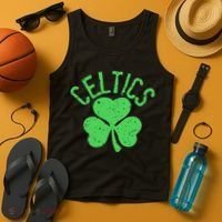 St Patrick's Day Celtics Lucky Shamrock Clover Tank Top thumb 4