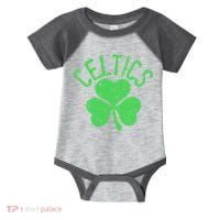 St Patrick's Day Celtics Lucky Shamrock Clover Infant Baby Jersey Bodysuit thumb 0