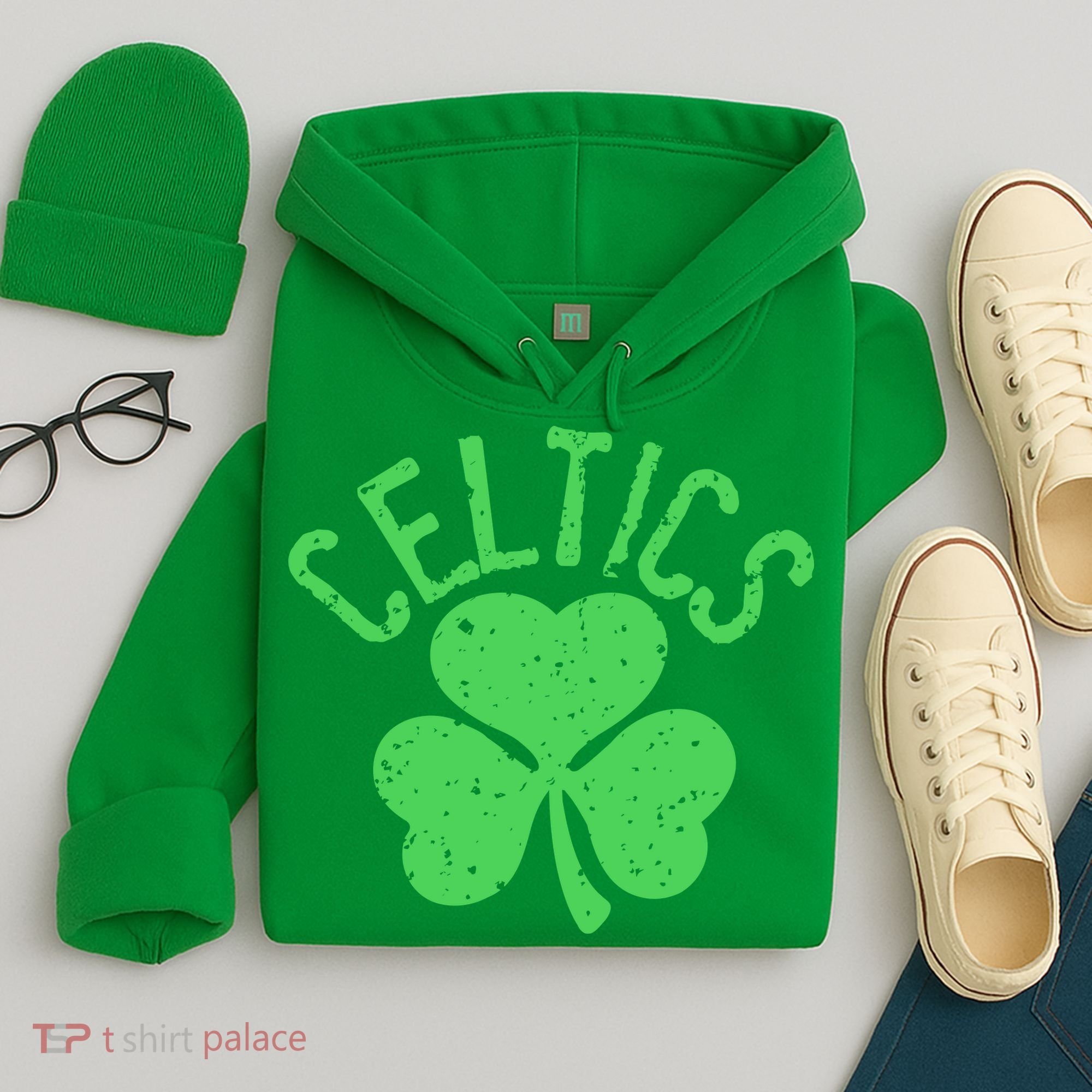 St Patrick's Day Celtics Lucky Shamrock Clover Hoodie