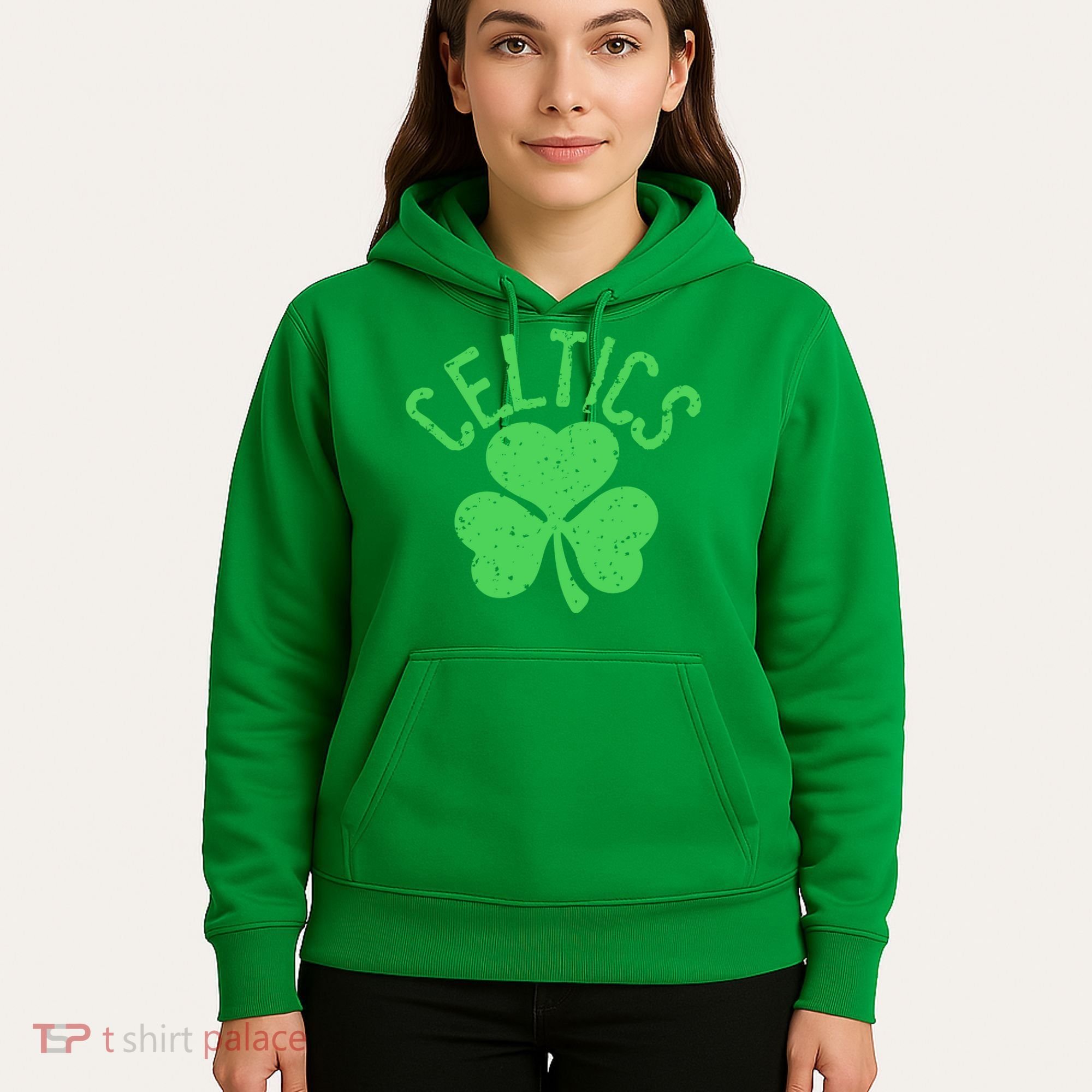 St Patrick's Day Celtics Lucky Shamrock Clover Hoodie