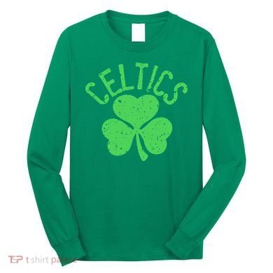 St Patrick's Day Celtics Lucky Shamrock Clover Long Sleeve Shirt