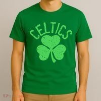 St Patrick's Day Celtics Lucky Shamrock Clover T-Shirt thumb 3
