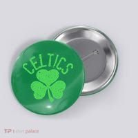 St Patrick's Day Celtics Lucky Shamrock Clover Button thumb 0
