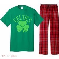 St Patrick's Day Celtics Lucky Shamrock Clover Pajama Set thumb 0