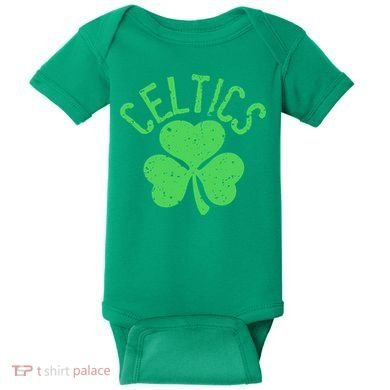 St Patrick's Day Celtics Lucky Shamrock Clover Baby Bodysuit