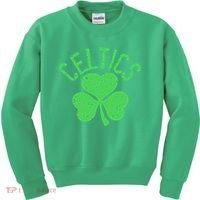 St Patrick's Day Celtics Lucky Shamrock Clover Kids Sweatshirt thumb 0