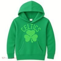 St Patrick's Day Celtics Lucky Shamrock Clover Kids Hoodie thumb 0