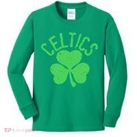 St Patrick's Day Celtics Lucky Shamrock Clover Kids Long Sleeve Shirt thumb 0
