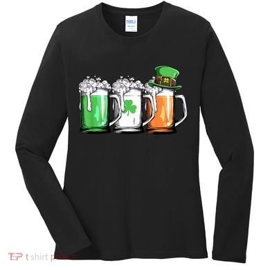 St Patrick's Day Beer Women's Long Sleeve Shirt