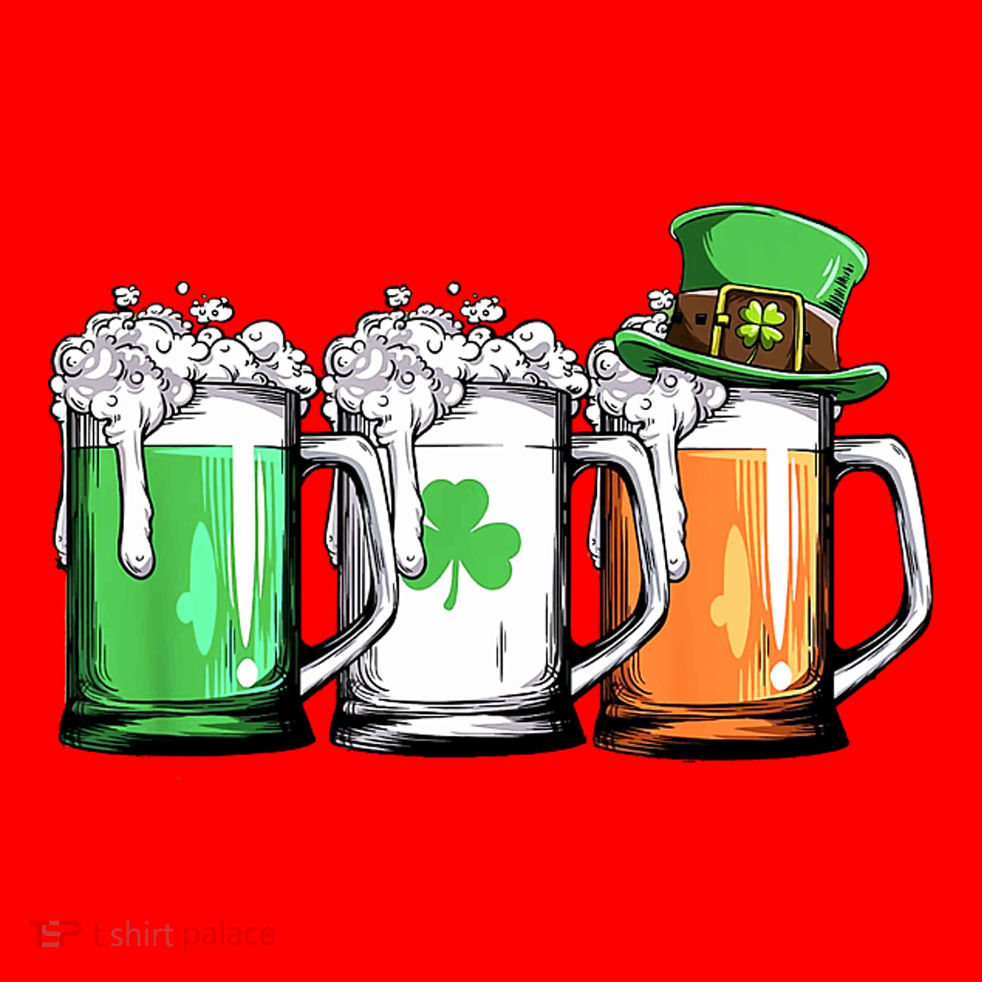 St Patrick's Day Beer Santa Hat