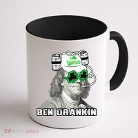 St Patricks Day, Ben Drankin, Funny St Patricks Day, St Patricks Day Drinking Coffee Mug thumb 1