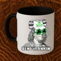 St Patricks Day, Ben Drankin, Funny St Patricks Day, St Patricks Day Drinking Coffee Mug thumb 2