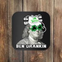 St Patricks Day, Ben Drankin, Funny St Patricks Day, St Patricks Day Drinking Coaster thumb 0