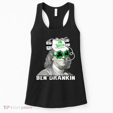 St Patricks Day, Ben Drankin, Funny St Patricks Day, St Patricks Day Drinking Women's Tank Top