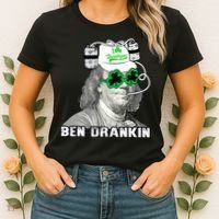 St Patricks Day, Ben Drankin, Funny St Patricks Day, St Patricks Day Drinking Women's T-Shirt thumb 2