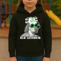 St Patricks Day, Ben Drankin, Funny St Patricks Day, St Patricks Day Drinking Kids Hoodie thumb 3