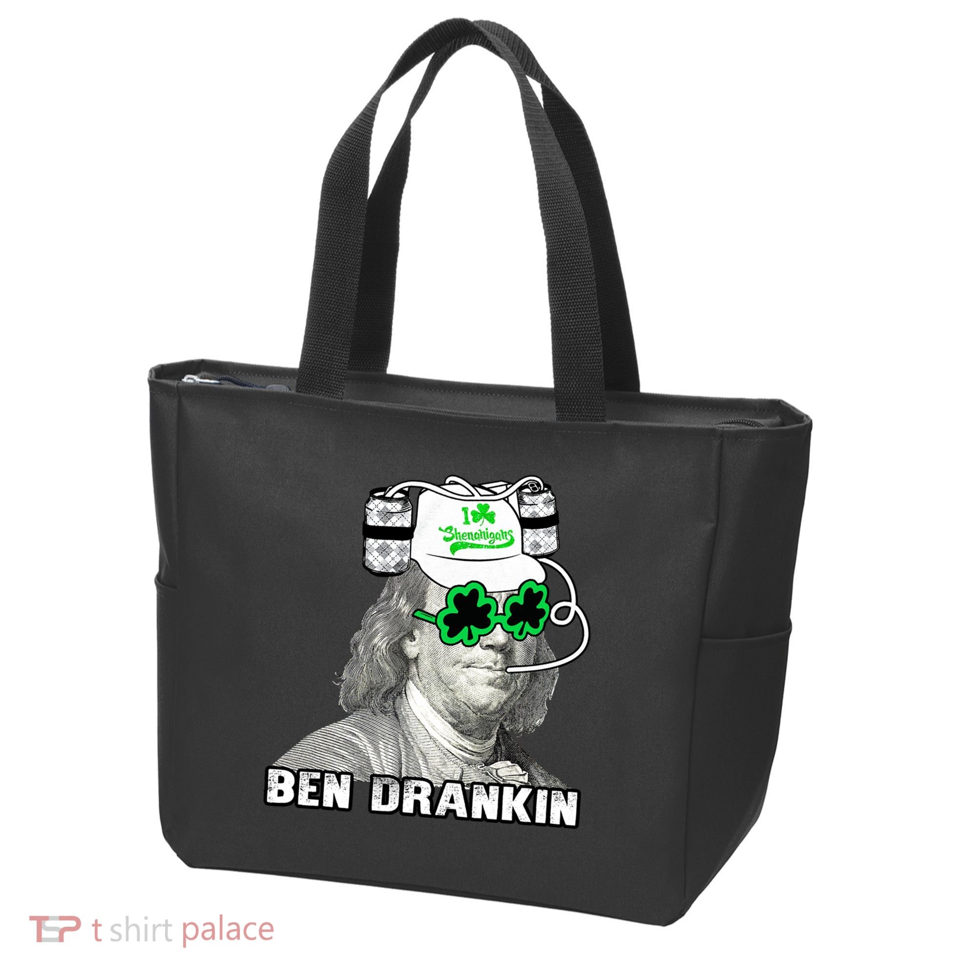 St Patricks Day, Ben Drankin, Funny St Patricks Day, St Patricks Day Drinking Tote Bag