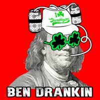 St Patricks Day, Ben Drankin, Funny St Patricks Day, St Patricks Day Drinking Santa Hat thumb 1