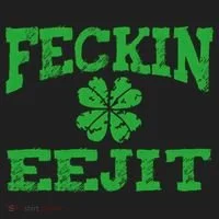 St Patricks Day Feckin Eejit Funny Irish Drinking Gift Women's Sweatshirt thumb 2