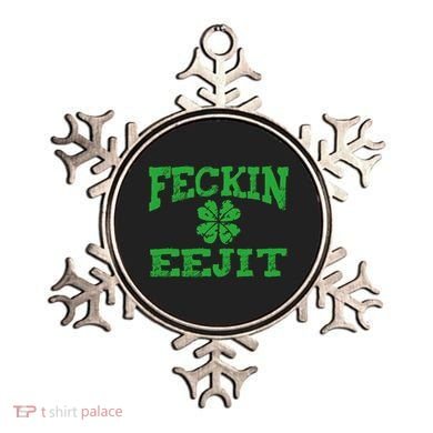 St Patricks Day Feckin Eejit Funny Irish Drinking Gift Ornament