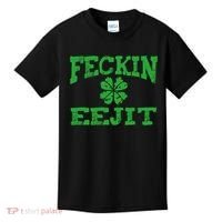 St Patricks Day Feckin Eejit Funny Irish Drinking Gift Kids T-Shirt thumb 0