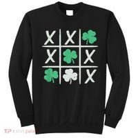 St Patrick's Day Tic Tac Toe Lucky Shamrock Sweatshirt thumb 0