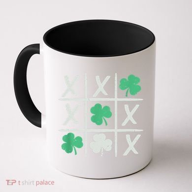 St Patrick's Day Tic Tac Toe Lucky Shamrock Coffee Mug