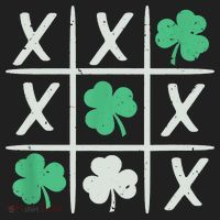 St Patrick's Day Tic Tac Toe Lucky Shamrock Beanie thumb 2