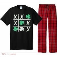 St Patrick's Day Tic Tac Toe Lucky Shamrock Pajama Set thumb 0