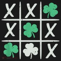 St Patrick's Day Tic Tac Toe Lucky Shamrock Pajama Set thumb 2