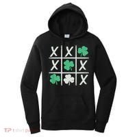 St Patrick's Day Tic Tac Toe Lucky Shamrock Women's Hoodie thumb 0