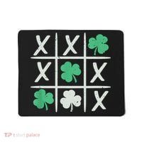 St Patrick's Day Tic Tac Toe Lucky Shamrock Mousepad thumb 0