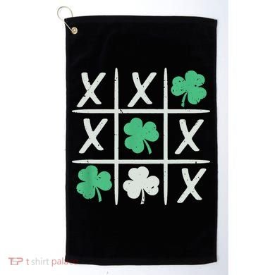 St Patrick's Day Tic Tac Toe Lucky Shamrock Golf Towel