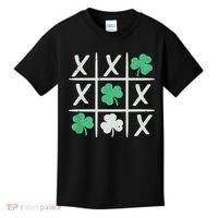 St Patrick's Day Tic Tac Toe Lucky Shamrock Kids T-Shirt thumb 0
