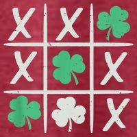 St Patrick's Day Tic Tac Toe Lucky Shamrock T-Shirt thumb 5