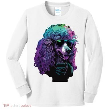 Standard Poodle Dogs Standard Poodles Kids Long Sleeve Shirt