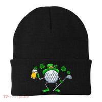 St Patricks Day Golf Golfing Irish Golfer Beer Humor Beanie thumb 0