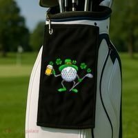 St Patricks Day Golf Golfing Irish Golfer Beer Humor Golf Towel thumb 2