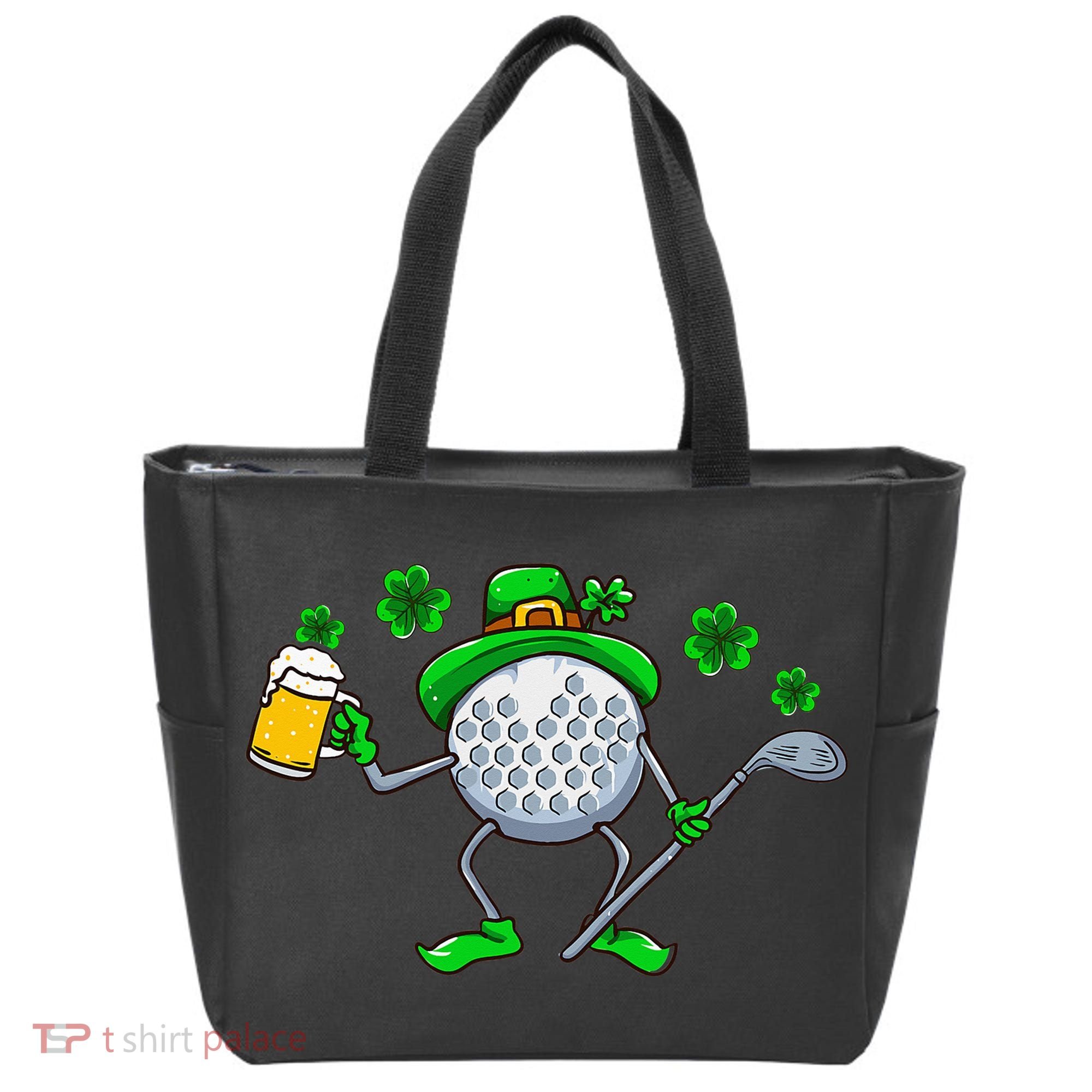 St Patricks Day Golf Golfing Irish Golfer Beer Humor Tote Bag